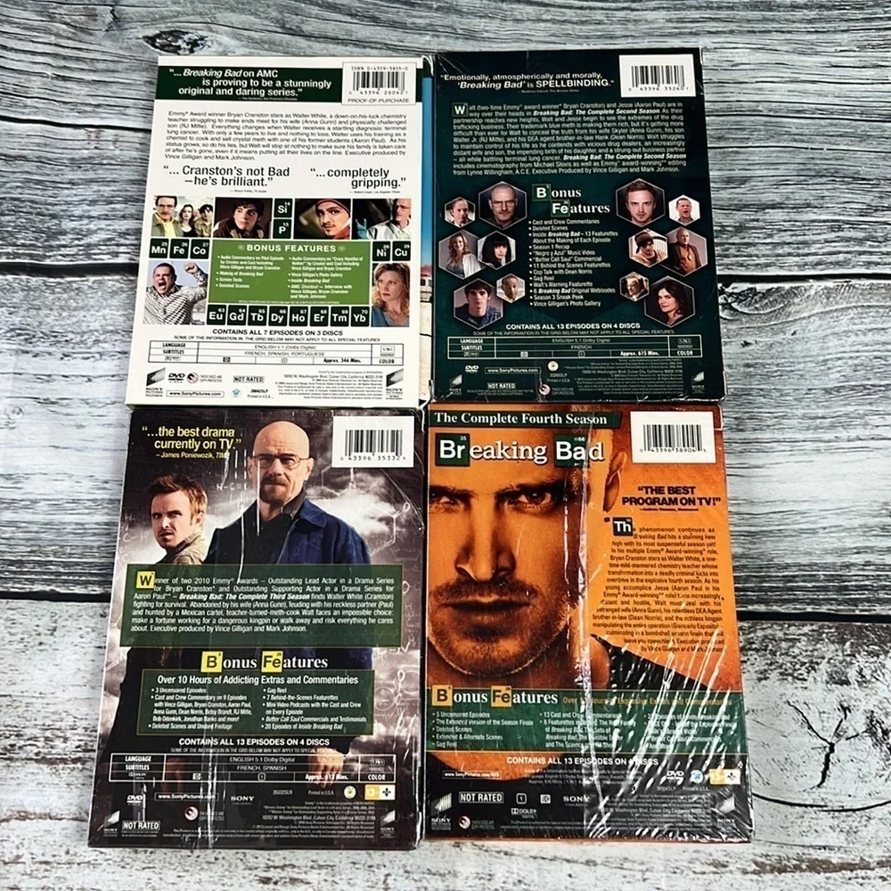 Breaking Bad DVD Box Set Complete Season 1-4 ( Season 2-4 are brand new)